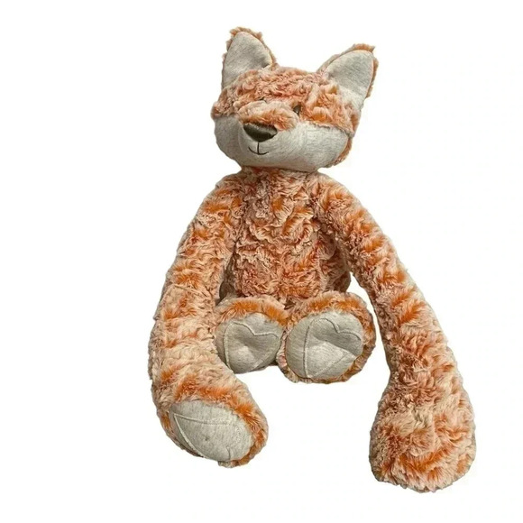 Demdaco Heartful Hugs Weighted Orange Fox Stuffed Plush Animal Toy - Picture 1 of 10